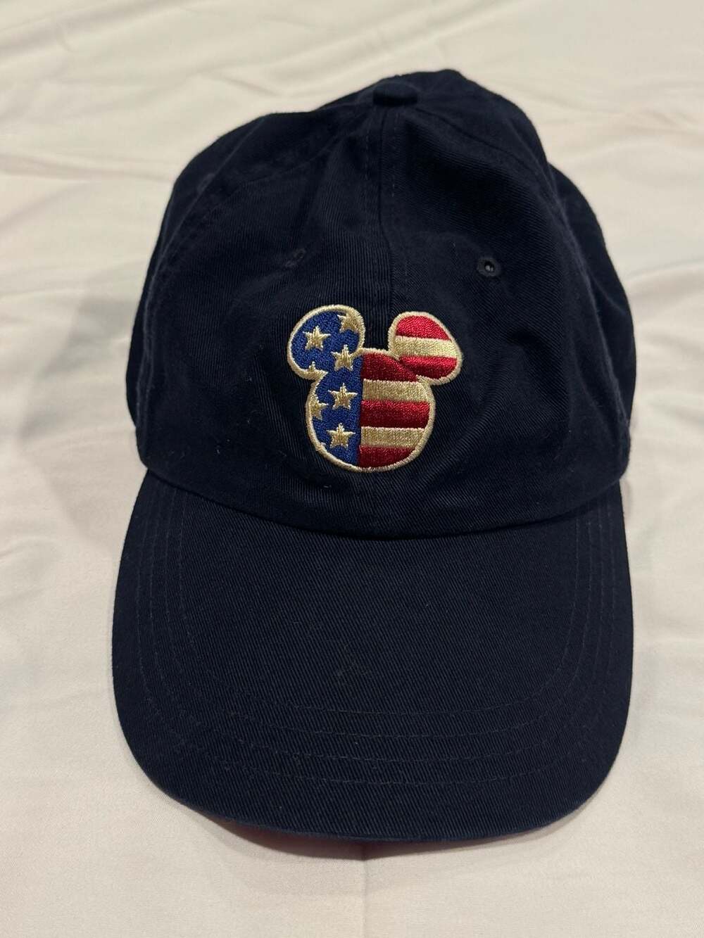 Vintage 90’s Walt Disney World Mickey Mouse USA Flag Hat